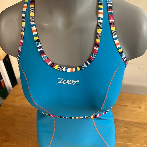 Zoot Performance Racerback Triathlon Tank Top in Blue Size Medium - Picture 5 of 9
